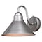 Vaxcel Outland 1 Light Dusk to Dawn Pewter Farmhouse Barn Dome Outdoor Wall Lantern T0490 - alternate 1